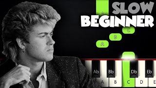 Last Christmas  Wham SLOW BEGINNER PIANO TUTORIAL  SHEET MUSIC by Betacustic [upl. by Eyatnod805]