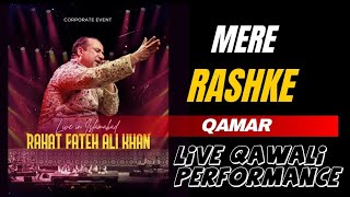 Mere Rashke Qamar  Live qawali Performance  Ustad Rahat Fateh Ali Khan  private event [upl. by Harobed]