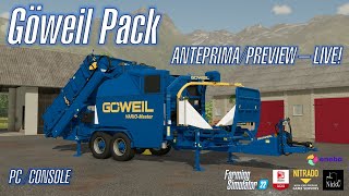 Live AnteprimaPreview Göweil Pack FS22 🔷 [upl. by Atinoj410]