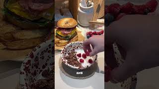 Bagel Sandwich And Fruit Yogurt shortvideo short foodblogging [upl. by Range]