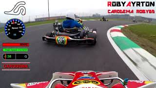 KZ TM R1 6 MARCE FRANCIACORTA KARTING TRACK NUOVI DATI DI TELEMETRIA DI GRANDE UTILITÀ [upl. by Leach226]