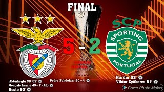 Relato Antena 1 SL Benfica x Sporting CP Liga Europa  FinalFinais [upl. by Ansev]