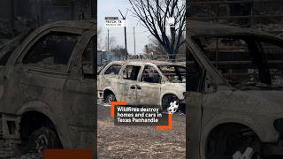 Aftermath Video  Fire Scorches Texas Neighborhood [upl. by Livesay]