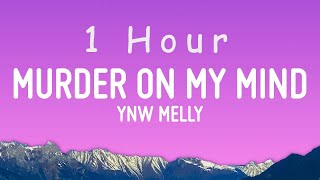 YNW Melly  Murder On My Mind Lyrics  1 HOUR [upl. by Elletsyrk]