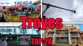 🥉 TOP 20 des meilleures attractions de la Foire de mars de Troyes 2023  100 ATTRACTIONS [upl. by Eilra]