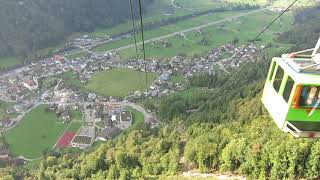 Luftseilbahn Wolfenschiessen  Brändlen Talfahrt  Switzerland [upl. by Ttnerb847]