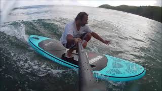 LONG INFLATABLE SUP SURFING MARTINIQUE [upl. by Nosyrb]