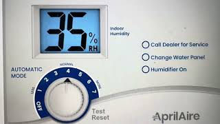 E1 Error on AprilAire 60 Humidistat [upl. by Havens]