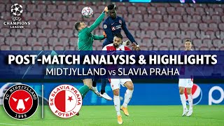 Midtjylland vs Slavia Praha PostMatch Analysis amp Highlights  Playoffs 2nd Leg  UCL on CBS Sports [upl. by Ezechiel]