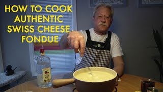 How to Make a Swiss Gruyere Cheese Fondue [upl. by Kerr960]