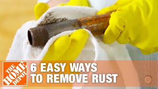 6 Easy Ways to Remove Rust from Tools amp Hardware  The Home Depot [upl. by Arnon]