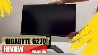 Best Budget Gaming Monitor  Gigabyte G27Q  Unboxing amp Review  Miscellany [upl. by Aihtibat]