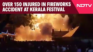 Kerala Temple News  Kasaragod Over 150 Injured In Fireworks Accident At Kerala Temple Festival [upl. by Rebekah165]