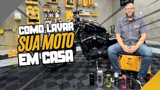 COMO LAVAR SUA MOTO EM CASA  Faça você mesmo [upl. by Vivyan]