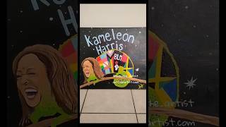 quotKameleon Harrisquot painting kamala kameleon trump2024 shorts [upl. by Elijah855]