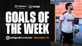 Goals of the Week Guedes on target for Valencia CF MD30 [upl. by Rani112]