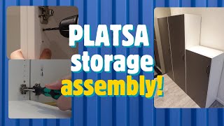 Ikea Platsa storage assembly  How hard can it be Really [upl. by Avaria651]