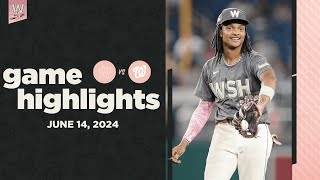 Marlins vs Nationals Game Highlights 61424  MLB Highlights [upl. by Neenwahs481]