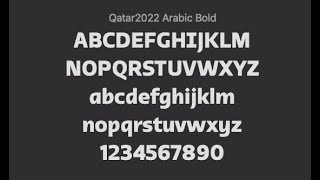 FIFA World Cup Qatar 2022 Font [upl. by Anees]