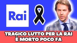 TRAGICO LUTTO IN RAI È MORTO ALL’IMPROVVISO IL FAMOSO GIORNALISTA… [upl. by Ailahk]