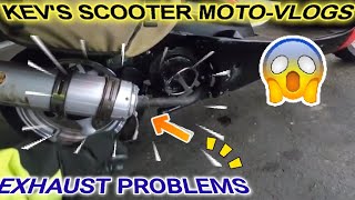 my exhaust is about to fall off on my gy6150cc scooter [upl. by Nilyaj703]