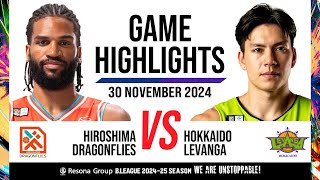 Hiroshima Dragonflies vs Levanga Hokkaido  Game Highlights [upl. by Gasper]