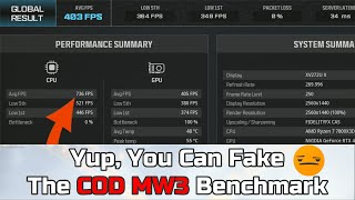 Cheating The COD MW3 Benchmark Is Insanely EASY [upl. by Konyn794]