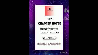 Biology Class 11 Chapter 2 Hand written notes biology notes PhysicsWallah [upl. by Retsub]