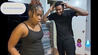 MY WATER BROKE… PRANK ON HUSBAND HE DIDNT KNOW WHAT TO DO [upl. by Caren]