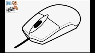 Relax Your Mind  Learn how to draw computer Mouse VERY EASY TUTORIAL [upl. by Lief]