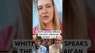 🚨🤯 WHITE WOMAN SPEAKS THE BEST JAMAICAN ACCENT EVER funny funnyshorts comedy [upl. by Xavler]