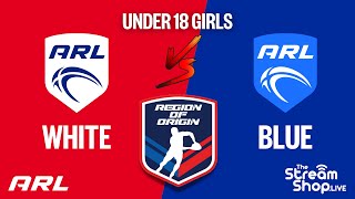 U18s Auckland White v Auckland Blue  Game 1  ARL Girls Region Of Origin  ARL TV [upl. by Skylar753]