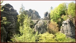 Bastei Malerweg Wolfsschlucht Schwedenlöcher Polenztal Sächsische Schweiz Elbsandsteingebirge [upl. by Hylton]