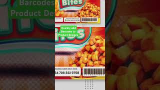 Quickly add Barcodes to your Product Designs photoshop graphicdesign [upl. by Sallyanne]