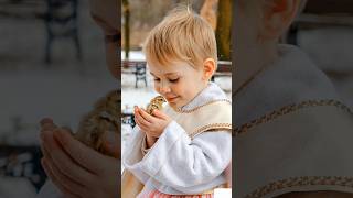 Meet the Ultimate Cuteness Overload Tiny Baby Boy Plays with Cute Tiny Chick  babyboy cristiano [upl. by Ahseia]