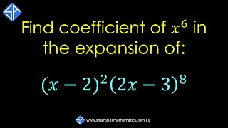 How to find coefficient of x6 in binomial expansion of x222x38 [upl. by Nolrac]