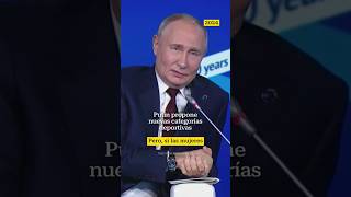 Putin defiende competencias específicas para atletas transputin presidente rusia libertad lgbt [upl. by Ebehp725]