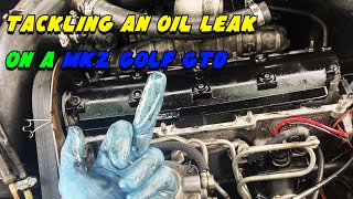 Tackling an Oil Leak on a MK2 Golf GTD [upl. by Loise]