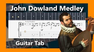 John Dowland Collection  Guitar tab [upl. by Annua]