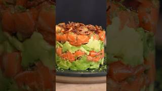 MY FAVORITE SALMON TARTARE — It’s delicious Try this Enough said cooking food [upl. by Aldric]