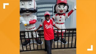 JCPS thirdgrader who went viral with National Anthem rendition sings at Cincinnati Reds game [upl. by Apilef]