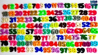 Learn To Count 0 to 100  Play Doh NumbersCounting Numbers Learn Numbers for Kids Toddlers Child [upl. by Ahsiek31]