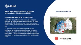 Nueva App Cambio Climático Explorar e Importar Datos Climáticos en DHIS2 [upl. by Enitsrik151]