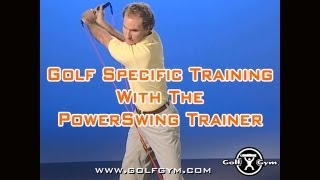 Golf Specific Exercises with the Golf Gym Power Swing Trainer [upl. by Toombs684]