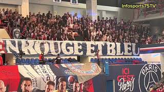 Ambiance de folie avec le Collectif Ultras Paris  Victoire du PSG handball face à Montpellier [upl. by Ahsetel835]