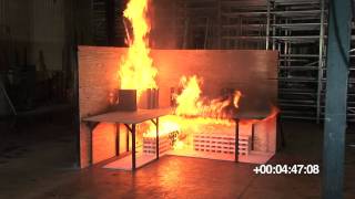 Water Mist Fire Demonstration [upl. by Annmaria379]