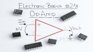 Electronic Basics 21 OpAmp Operational Amplifier [upl. by Aubin290]