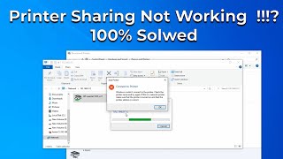 Printer Sharing NOT Working   Watch This  Windows 11 10 or 7 [upl. by Laehcor992]