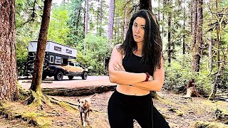 Ive NEVER done this before  Living in a Tacoma Truck Pop Up Camper FullTime [upl. by Goldarina]