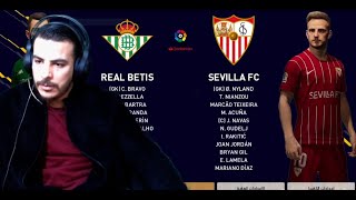 fc betis vc sevilla pes 2021 patch 2024 live strem glitzo show live [upl. by Goddord]